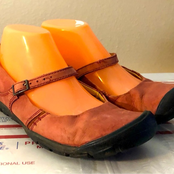 Keen Shoes Keen Womens Verona Brown Leather Mary Janes Adjustable
